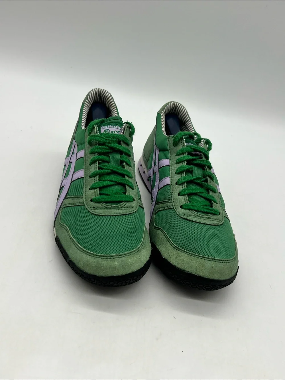 Onitsuka Tiger Ultimate 81 Women’s Sz 10 Green Violet Suede Sneakers Shoes.